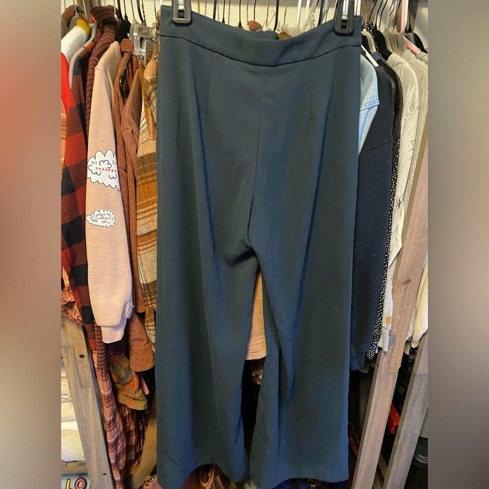 New Without Tags H&M Wide Leg Turquoise Slacks Size 4